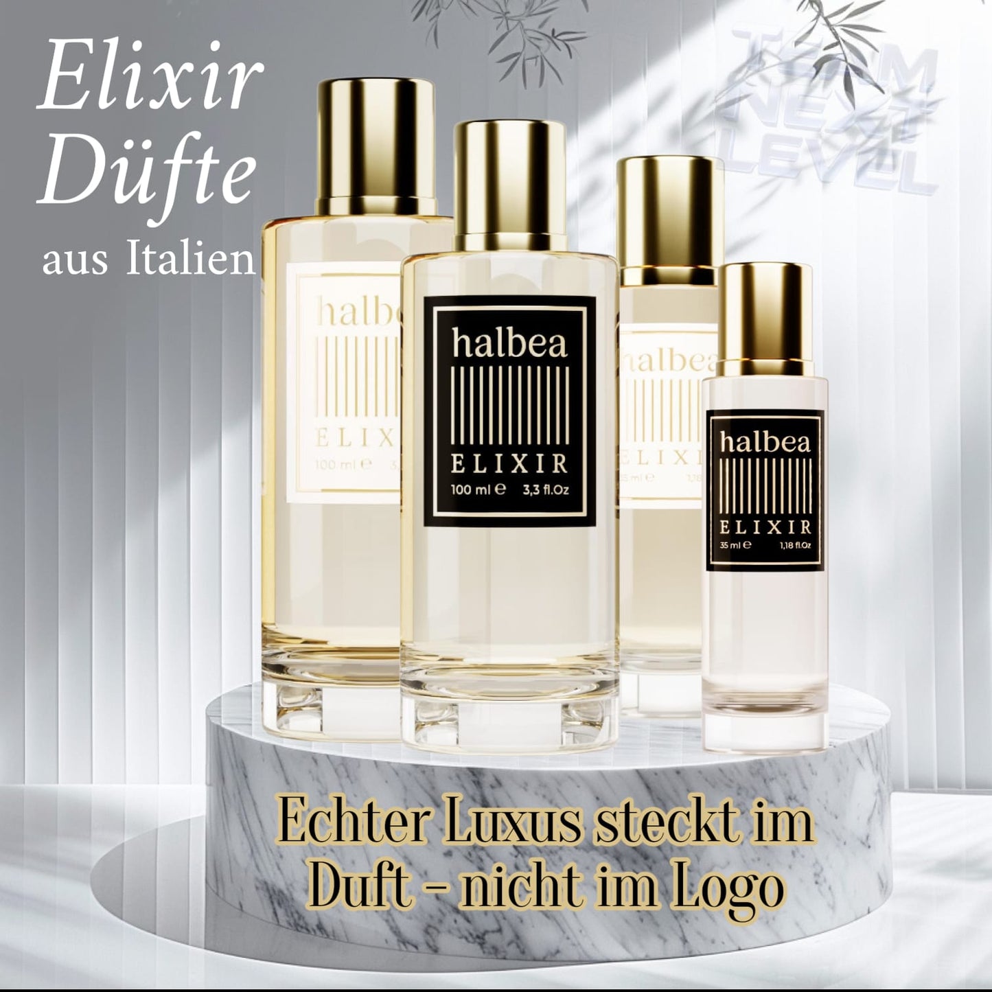 Halbea 231 - Unisex Elixir - Signature Sommerduft mit Pfirsich Maiglöckchen Sandelholz