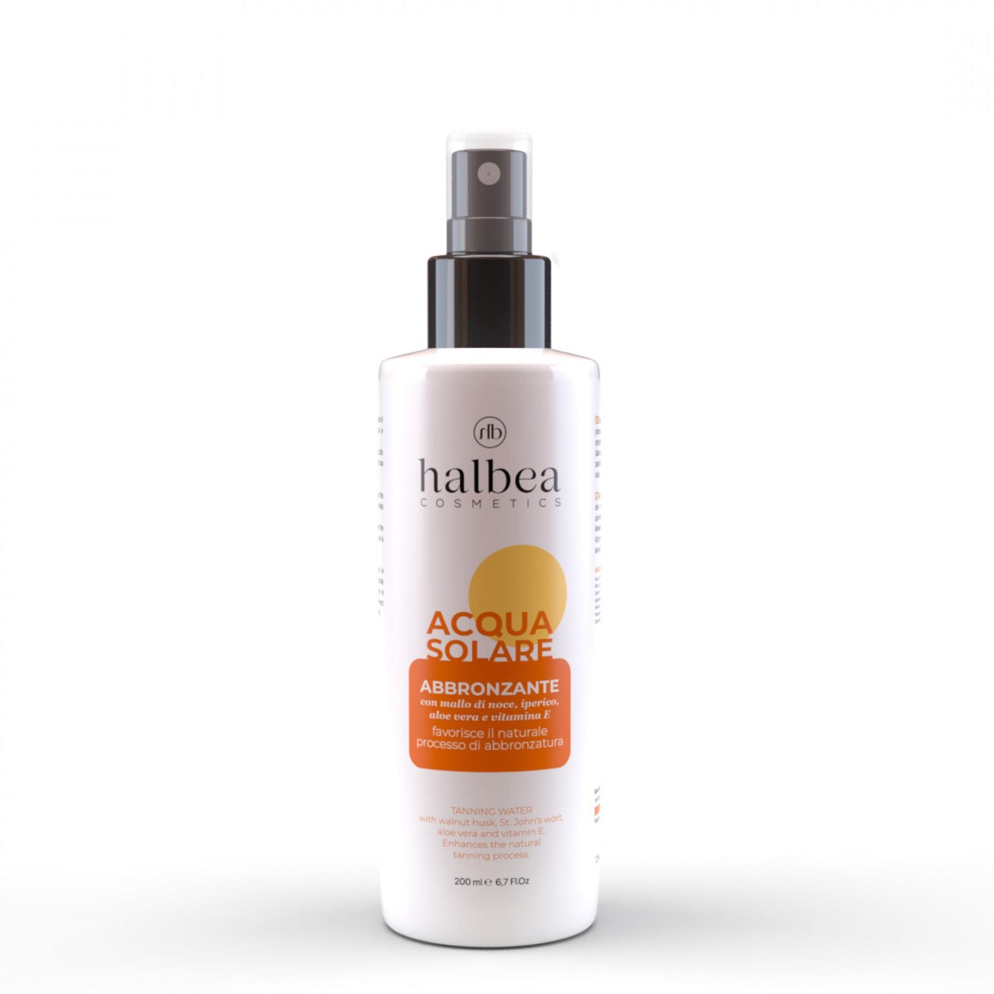 Halbea - Sun Booster Sonnenbräunungsspray mit Walnussschale Aloe Vera und Vitamin E - 200ml