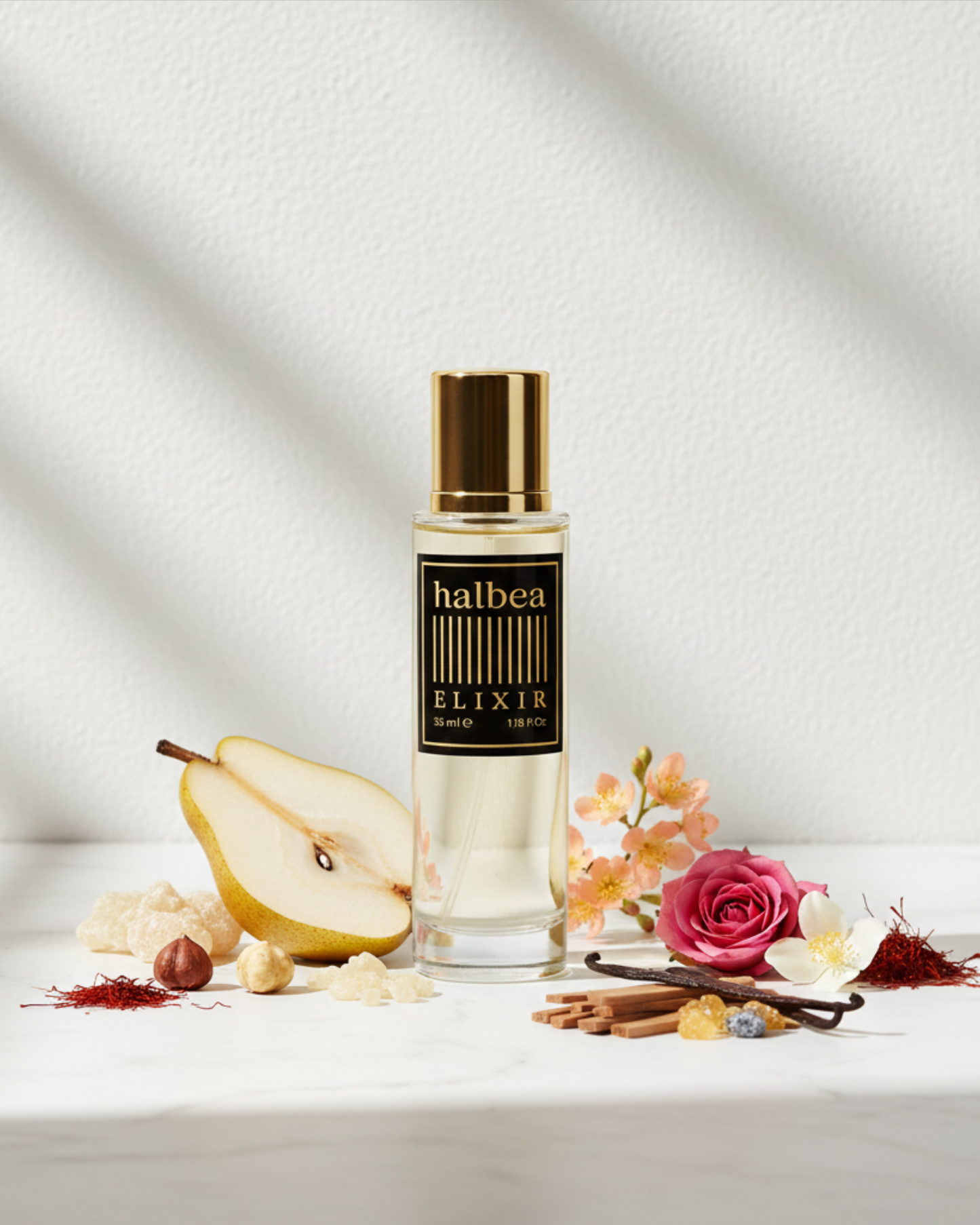 Luxus Unisex Elixir - Halbea 255 - Signature Duft mit Birne Haselnuss Safran Vanille