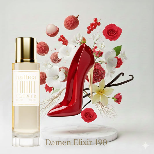 Cherry Bold - Halbea 190 - Damen Elixir Duft mit Litschis Rose Vanille