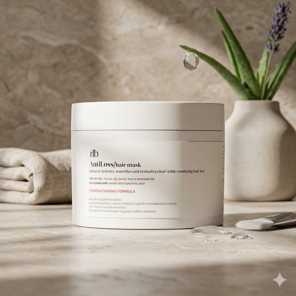 Halbea Anti Loss - Anti-Haarausfall-Haarmaske mit Keratin und Hyaluronsäure