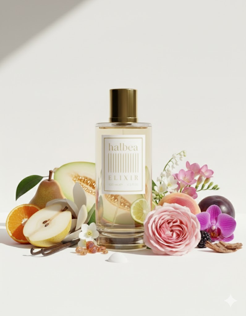 Grace Ode - Halbea 14 - Fruchtig-Blumig - Damen Luxus Elixir mit Melone Pfirsich Freesie Vanille