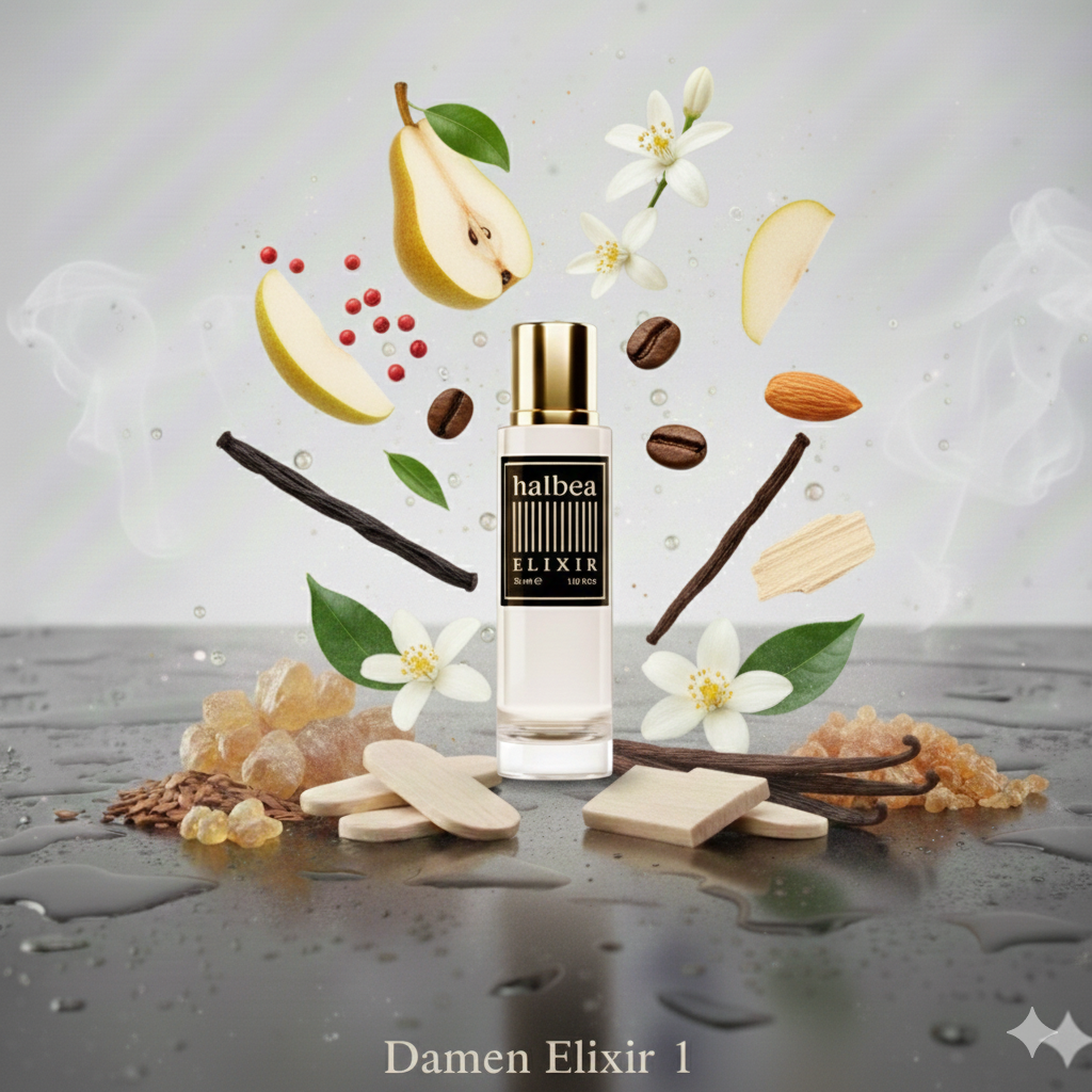 Murky Night - Halbea 1 - Klassiker - Luxus Damen Elixir Duft mit Birne Kaffee Mandel Vanille