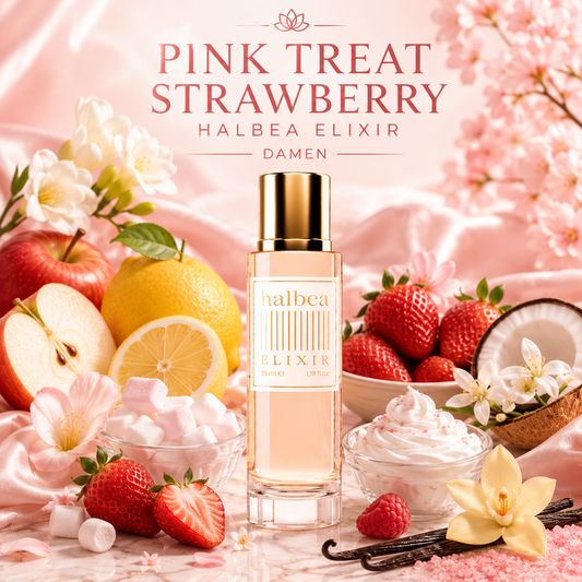 Pink Treat - Halbea 24 mit Erdbeere Sahne Marshmallow - Luxus Damen Elixir Duft