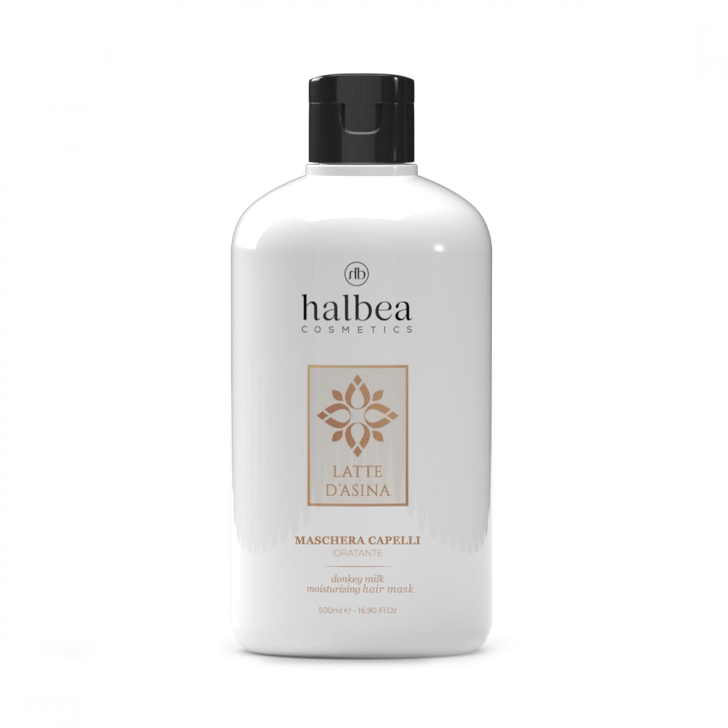 Halbea Haircare - Feuchtigkeitsspendende Haarmaske mit Eselsmilch - 500ml