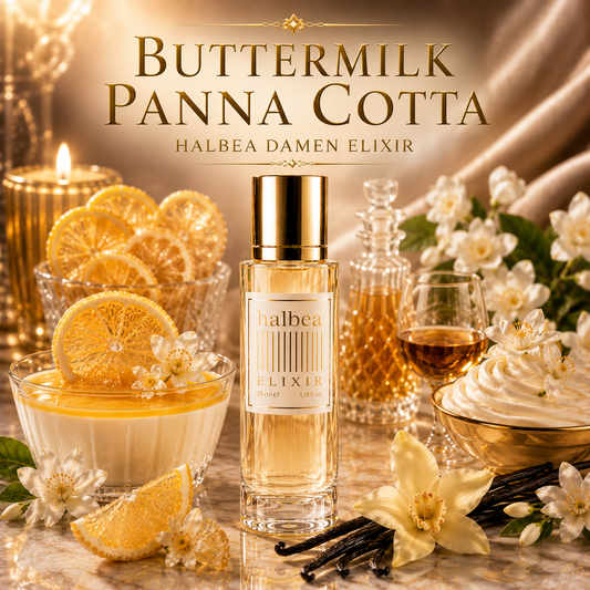 Buttermilk Panna Cotta - Halbea 15 - Damen Luxus Elixir mit Zitrone Vanille