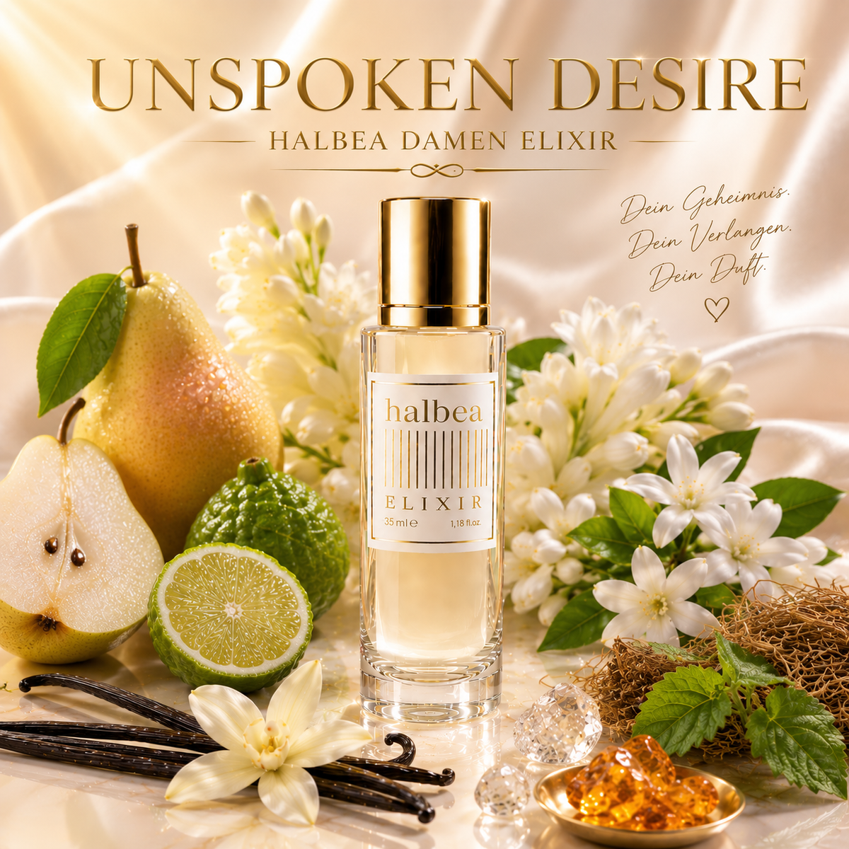 Unspoken Desire - Halbea 170 - Luxus Damen Elixir - Pure Eleganz - verführerisch feminin