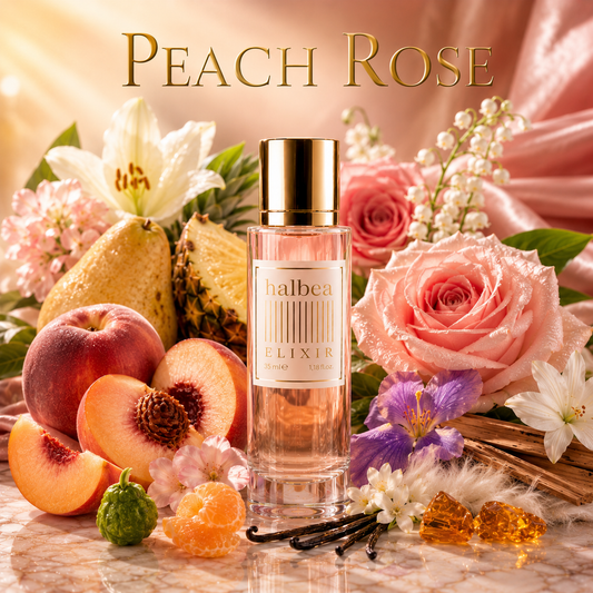 Peach Rose - Halbea 206 - Luxus Damen Elixir mit Aprikose Rose Vanille