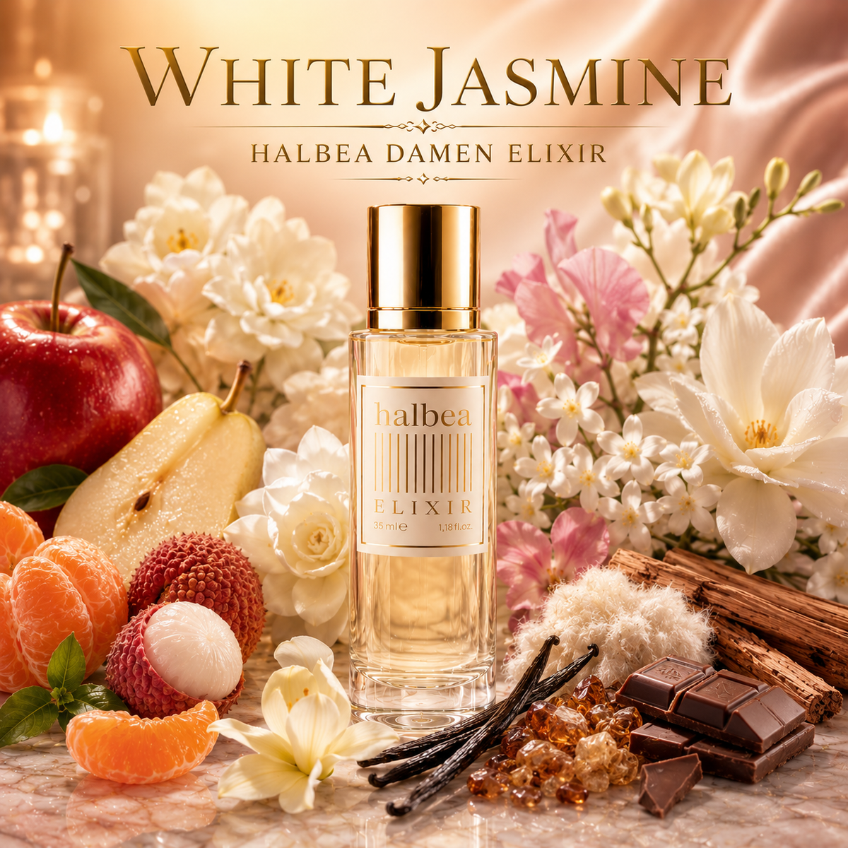 White Jasmine 245 - Halbea Damen Elixir Duft - Floral Fruchtig Gourmand