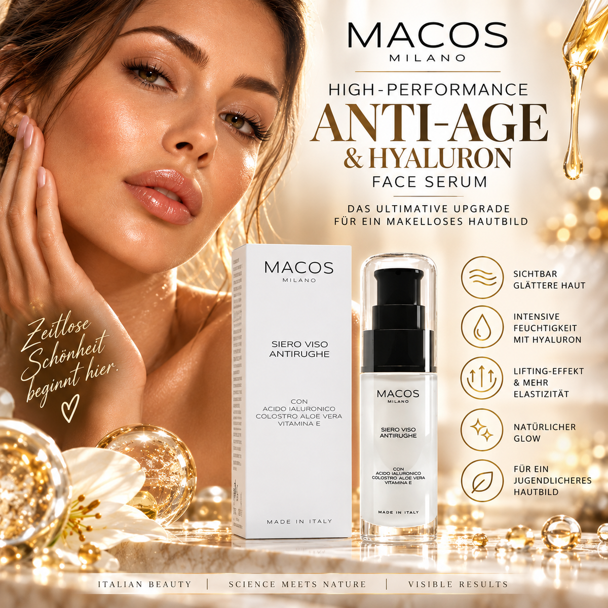 MACOS Anti-Aging Gesichtsserum Linie - 30ml Hydro Booster