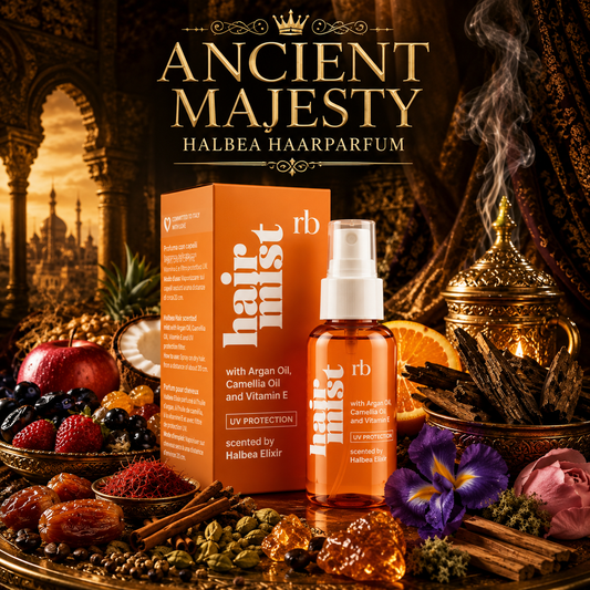 Halbea Ancient Majesty 203 - Hair Mist Haarparfüm mit UV-Schutz + Arganöl - Fruchtig-Holzig