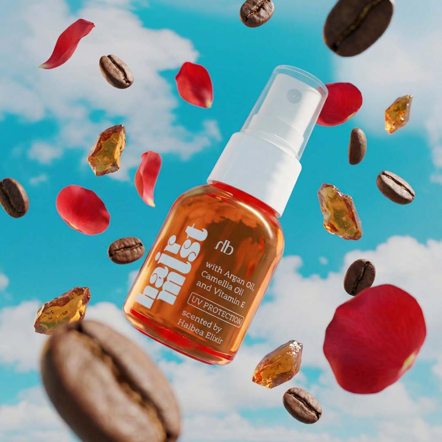 Halbea - Hair Mist Haarparfüm mit UV-Schutz + Arganöl - 72 Dusk Nomad