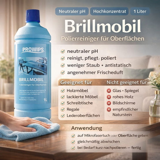 PROWIPS BRILLMOBIL 💎 Glanz Profi Politur Profi Reiniger HCCAP hochkonzentriert
