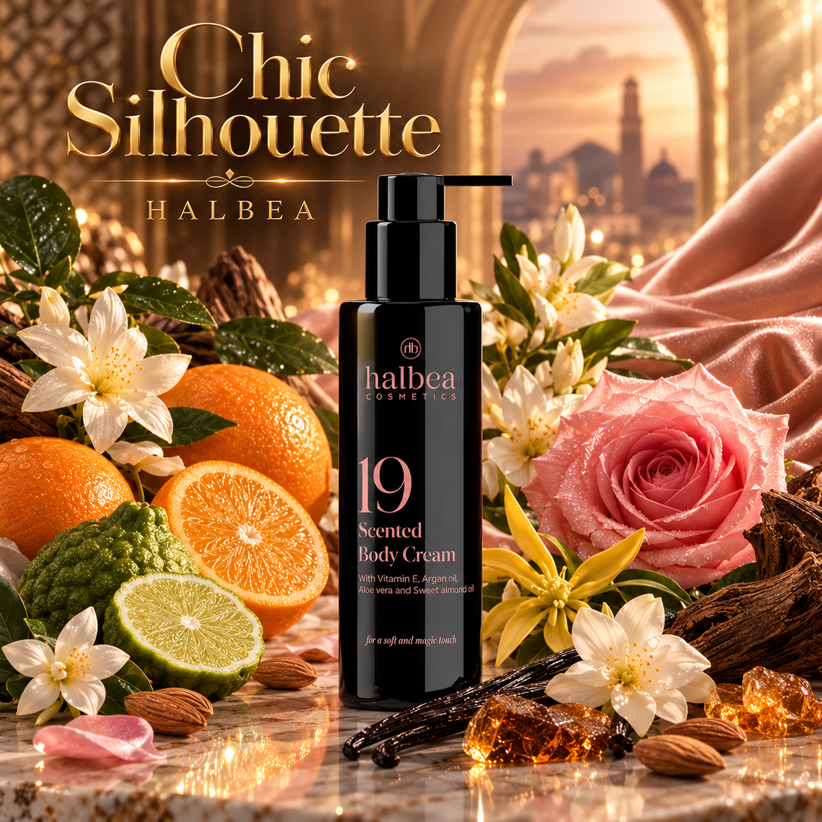 Halbea Bodylotion - Damenduft Chic Silhouette 19 - Körpercreme Pflegend + Duftend - 150ml