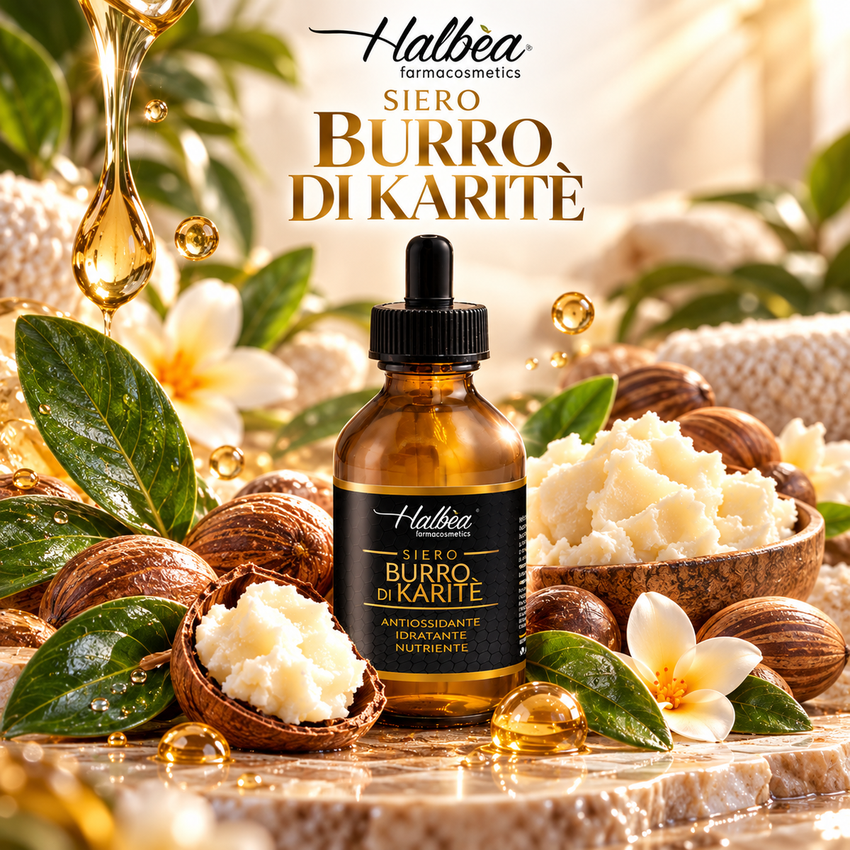 Halbea Sheabutter Serum – Intensivpflege für trockene & beanspruchte Haut | 100 ml