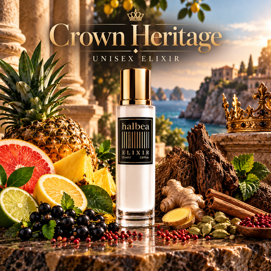 Crown Heritage - Halbea 261 - Unisex Elixir Duft mit Grapefruit Ananas Kardamom Ingwer