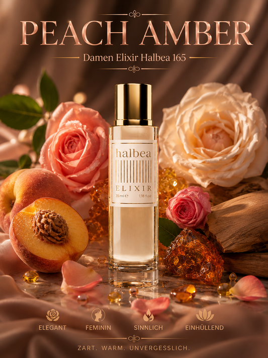 Peach Amber - Halbea 165 - Luxus Damen Elixir - süss fruchtig elegant