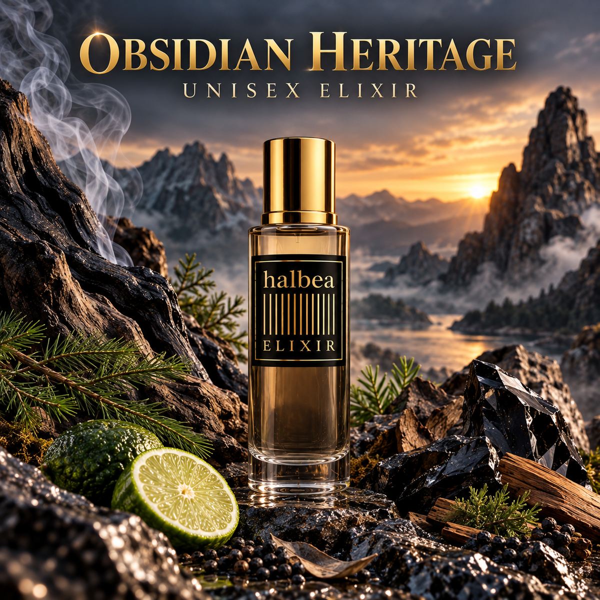 Obsidian Heritage - Halbea 263 - Luxus Unisex Elixir - Duft mit würzige Noten Lakritz Patchouli