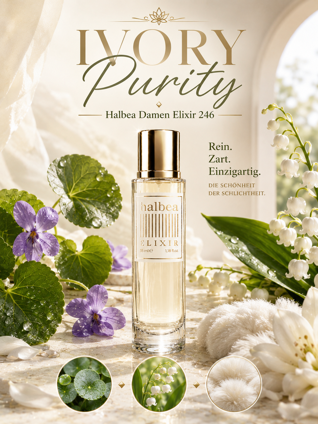 Ivory Purity - Halbea 246 - Luxus Damen Elixir - rein zart sinnlich