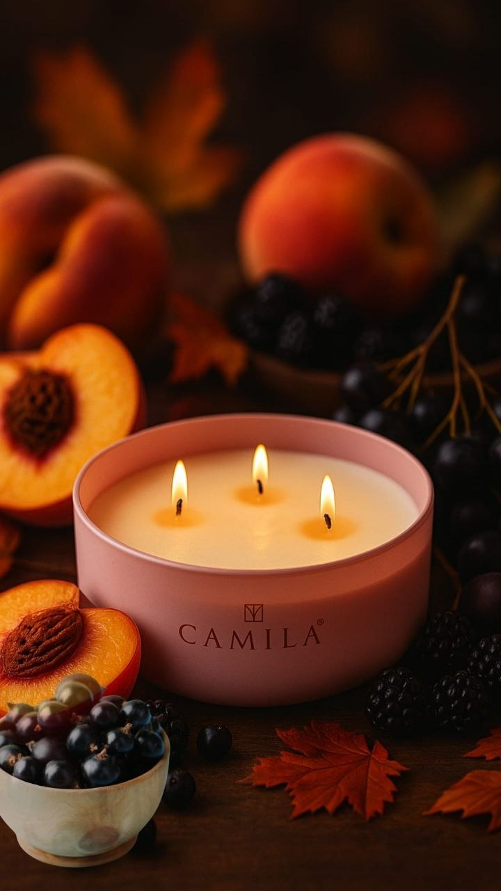 Camila - Edle 3-Docht Duftkerzen 170g Home Accessoires für gemütliche Abende