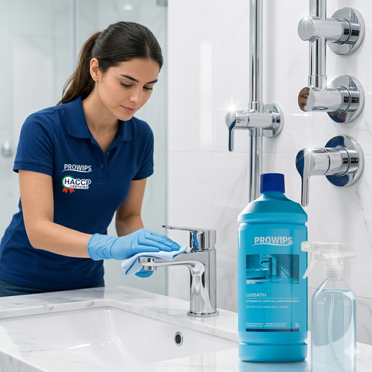 PROWIPS LUXBATH 💎 Duftender Soforteffekt Profi Entkalker Badreiniger HCCAP hochkonzentriert
