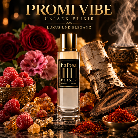 Promi Vibe - Halbea 228 - Luxus Designer Unisex Elixir - Elegant Orientalisch Fruchtig