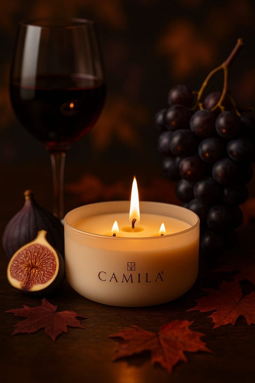 Camila - Edle 3-Docht Duftkerzen 170g Home Accessoires für gemütliche Abende