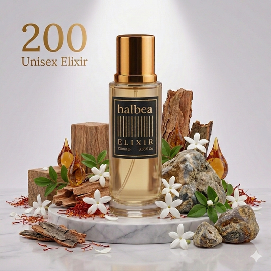 Baca Crystal - Halbea 200 - Luxus Unisex Elixir - Duft mit Safran Amber Zedernholz