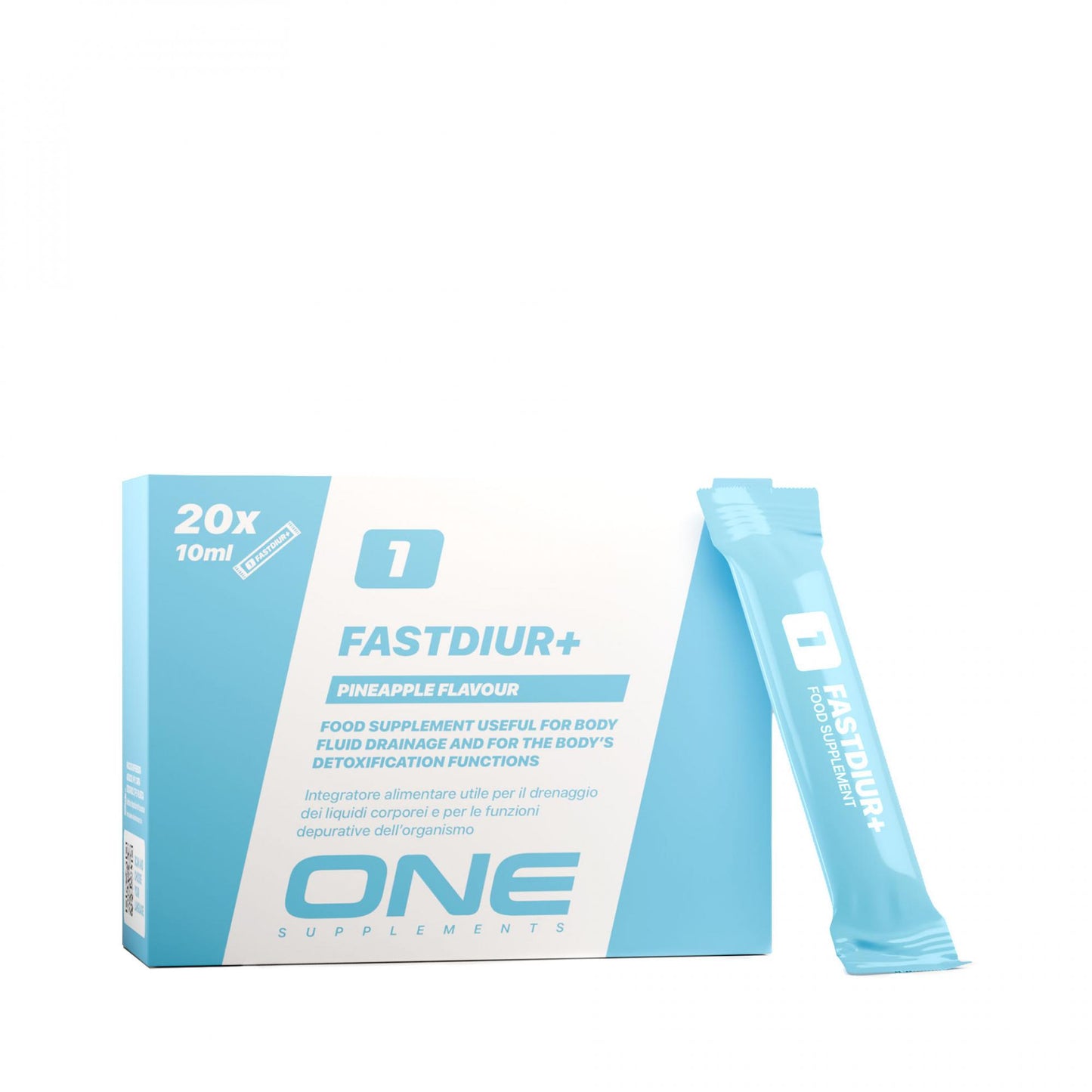 Fastdiur+ ONE Supplement Entwässerung - Anti Cellulite - Energie Stoffwechsel 20 Sticks