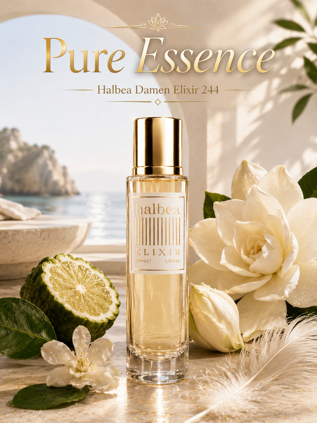 Pure Essence - Halbea 244 - Luxus Damen Elixir - clean frisch moschus