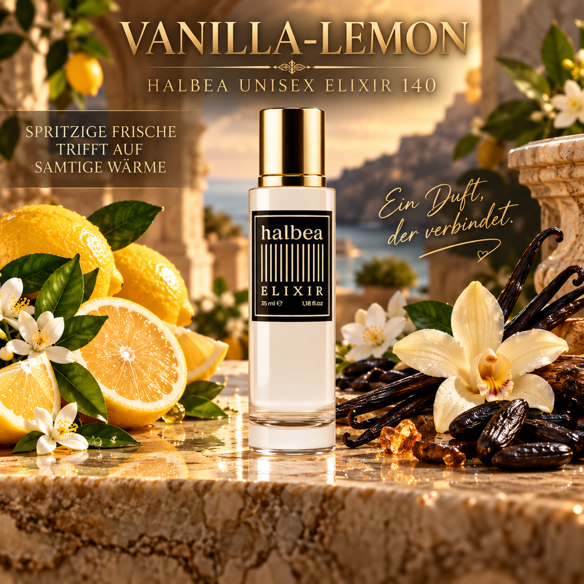 Vanilla-Lemon - Halbea 140 - Velvet Heritage - Luxus Unisex Elixir Signature-Duft