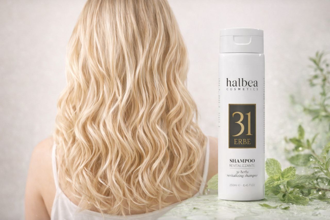 Halbea - 31 Kräuter Öl Shampoo Revitalisierende Haarpflege - Detox für gesundes Haar