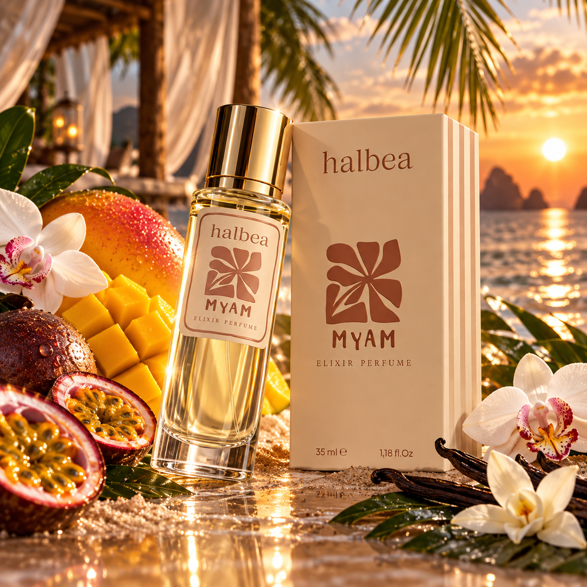 Myam - Halbea 100 - Unisex Duft - Elixir-Qualität 40% Duftölanteil Gourmand · Fruchtig · Warm