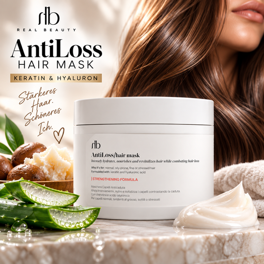Halbea Anti Loss - Anti-Haarausfall-Haarmaske mit Keratin und Hyaluronsäure