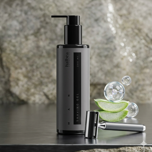 Halbea Rasiergel Hydro-Schutz Anti-Irritation & Feuchtigkeit mit Aloe Vera & Hyaluronsäure