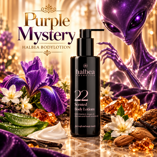 Halbea Bodylotion - Damenduft Purple Mystery 22 - Körpercreme Pflegend + Duftend - 150ml