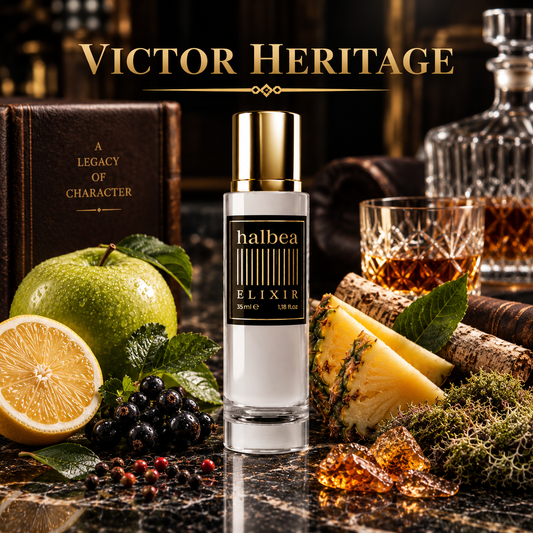 Victor Heritage - Halbea 38 - Luxus Herren Elixir - aromatisch-holzig mit Fruchtnoten