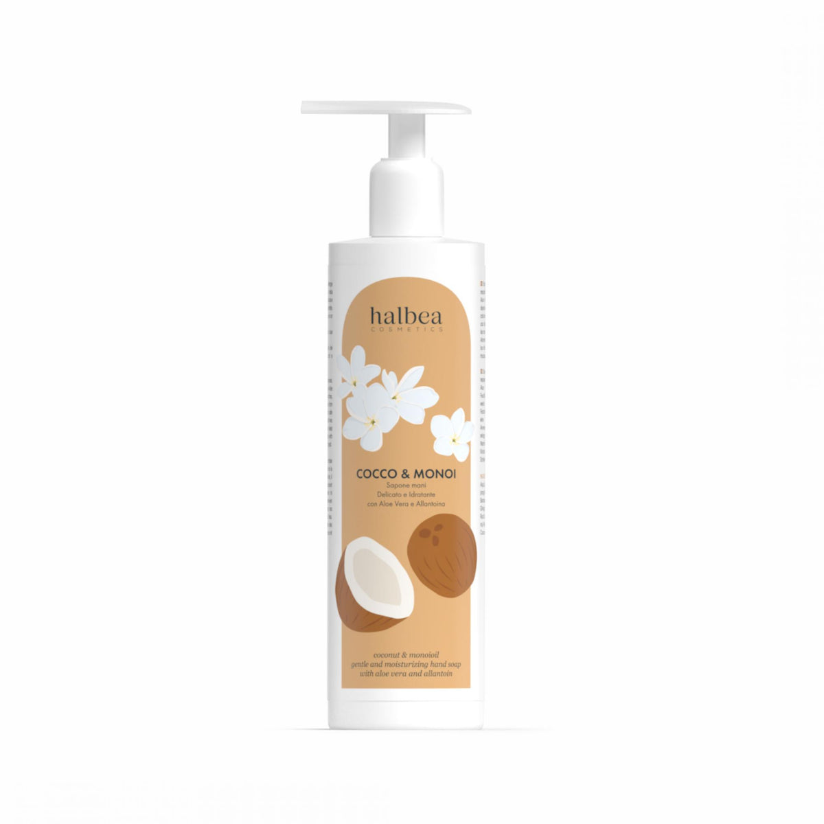 Halbea Handseife Kokosnuss und Monoi mit Aloe Vera und Allantoin - 250ml