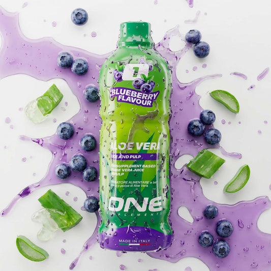 ONE Supplements - Aloe Vera Saft und Fruchtfleisch (Blaubeeregeschmack) - 1L (Kopie)