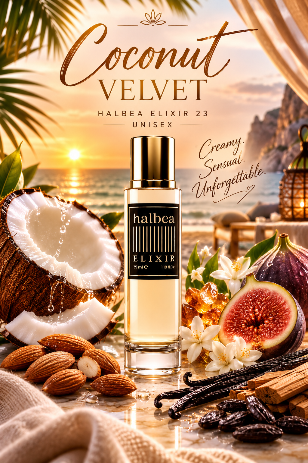 Coconut Velvet - Halbea 23 - Luxus Unisex Elixir - Creamy Sensual Unvergesslich
