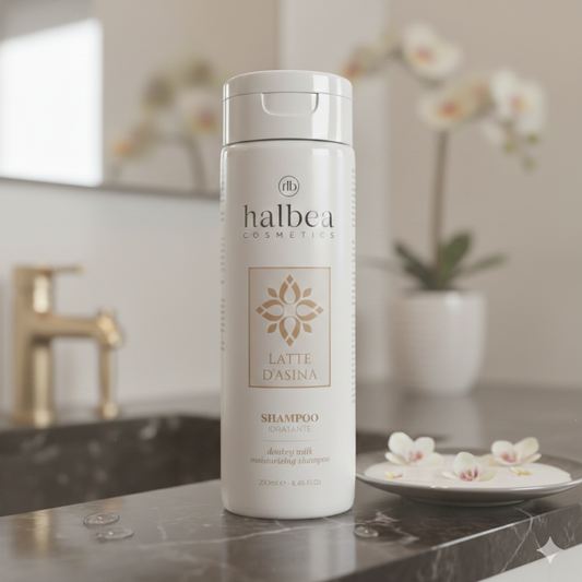 Halbea - Feuchtigkeitsspendendes Shampoo mit Eselsmilch - Halbea High-End 250ml - vegan