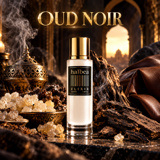 Oud Noir - Halbea 234 - Unisex Luxus Elixir mit Weihrauch Leder Oudholz