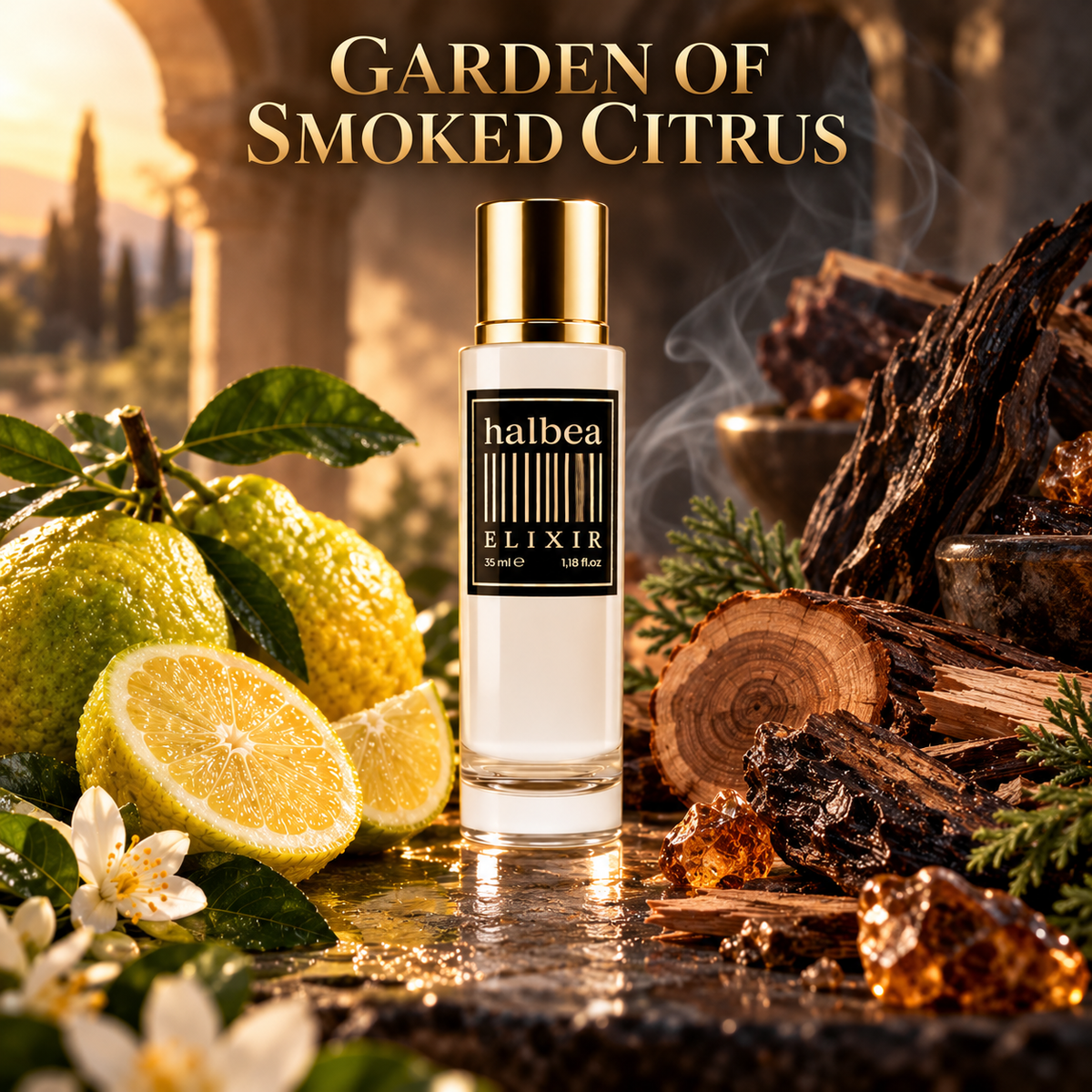 Garden of Amber Resin- Halbea 268 - Luxus Unisex Elixir mit Lavendel Mandel Vanille - Bernstein-Harzig & Balsamisch