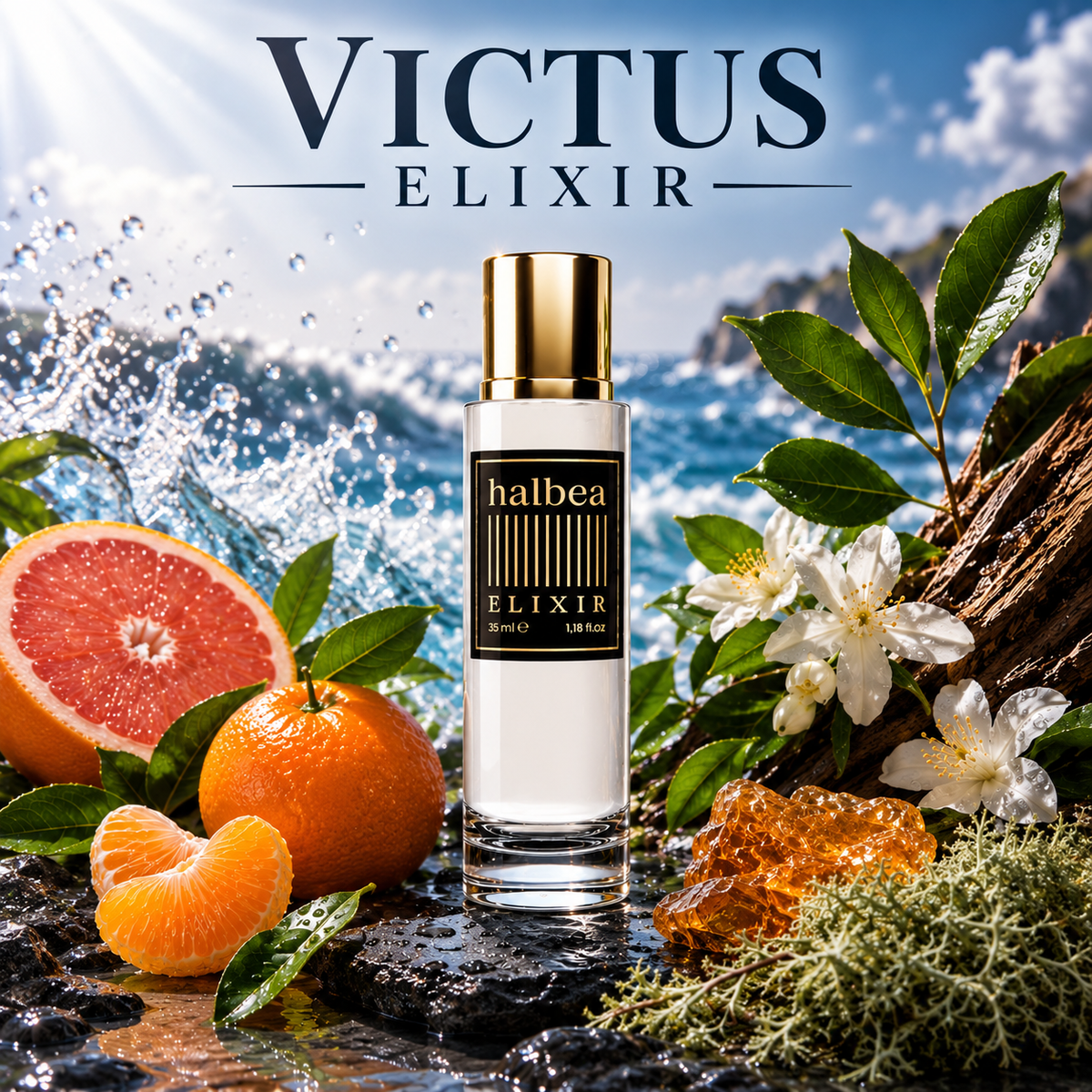 Victus Elixir- Halbea 35 - Luxus Herren Duft - intensive Frische für den maskulinen Mann
