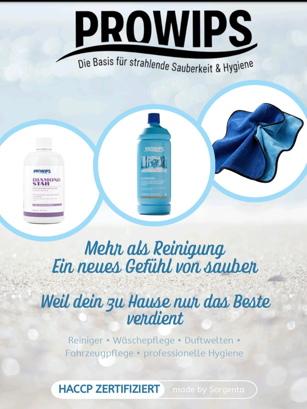 PROWIPS Everwash – Enzymatisches Waschmittelkonzentrat - Frischer Duft 1L