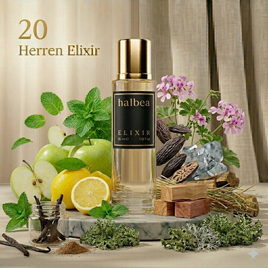 Halbea 20 - Herren Luxus Elixir mit Minze Apfel - frisch zitrisch