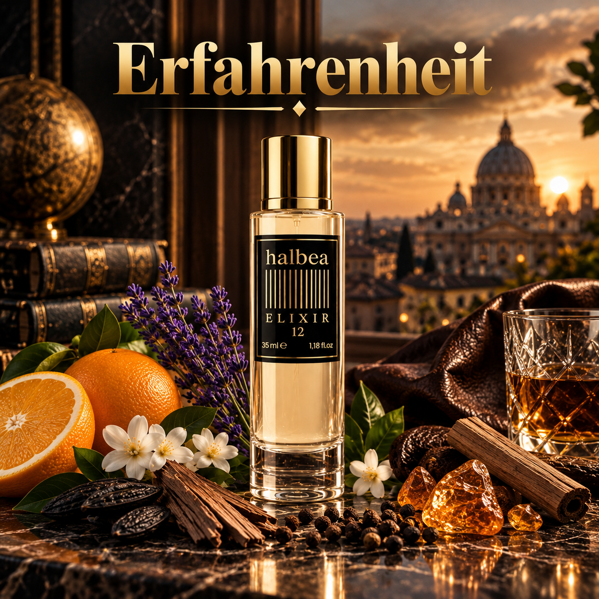 Erfahrenheit - Halbea 12 - Maskulin Luxus Herren Elixir - klassisch elegant aromatisch