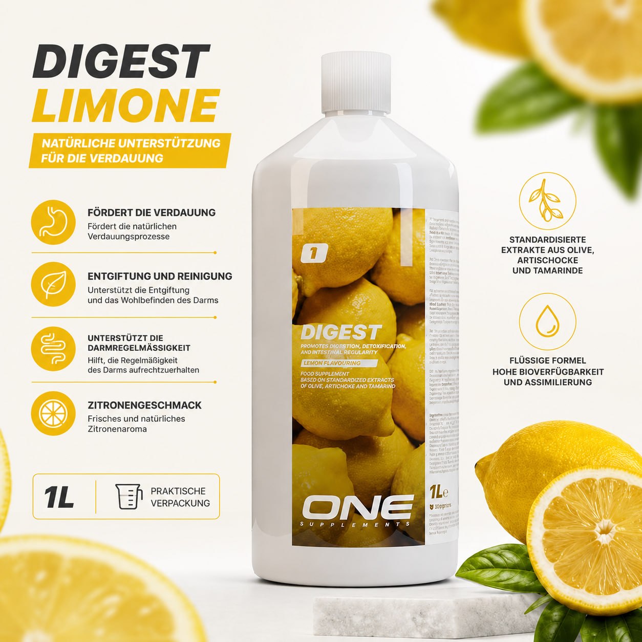 DIGEST 🍋 Zitrone - Verdauungs- und Darmwohlbefinden