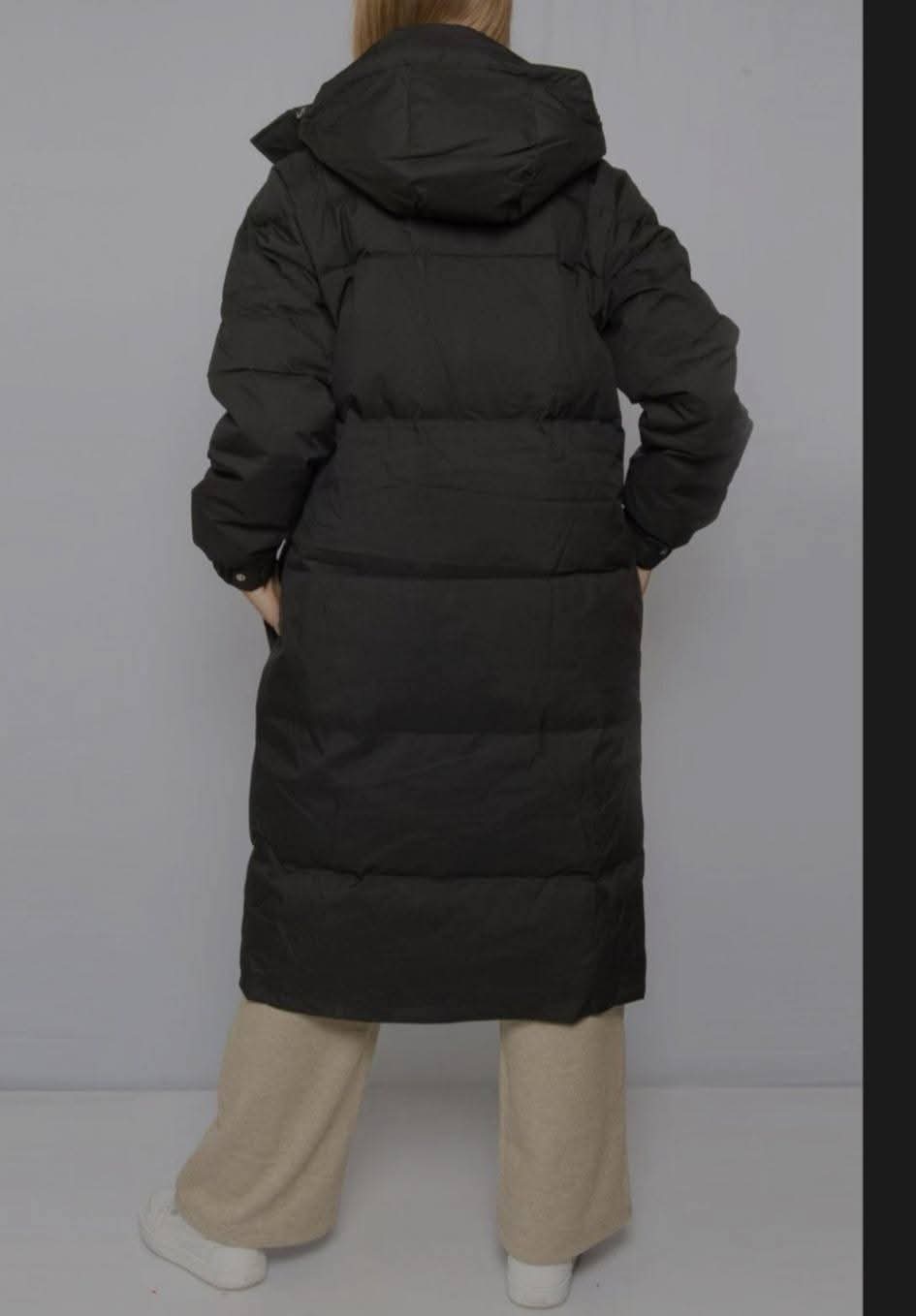 Wintermantel Dick gefüttert Thermo Innenfutter Schwarz S/M L/XL