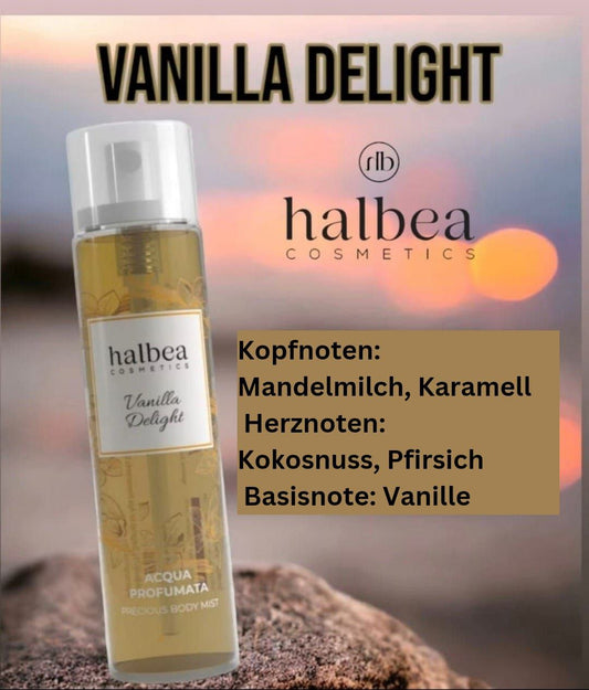 Halbea - Körperspray Duft Layering Body Mist Duftwasser Vanilla Delight 100ml